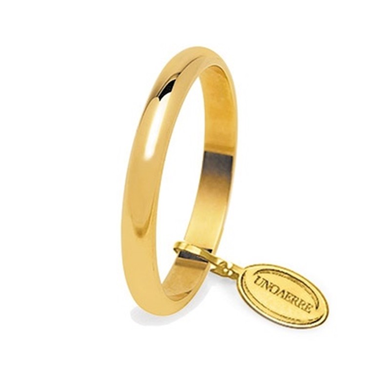 Fede Classica FRANCESINA G da 4 Larghezza 2,8 mm Oro 18 kt 4,2 gr