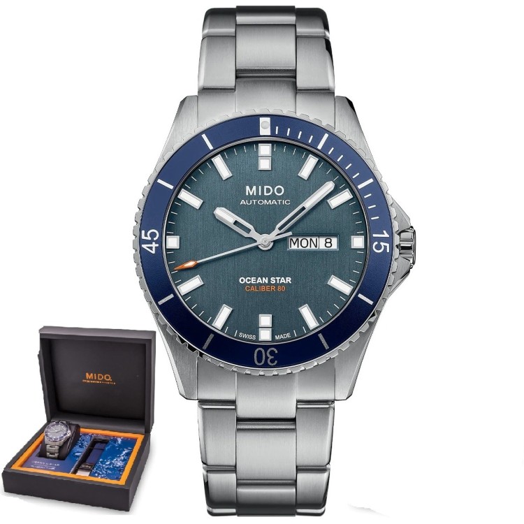 MIDO Ocean Star M026.430.11.081.00 Automatico Blu in Acciaio 42,5 mm