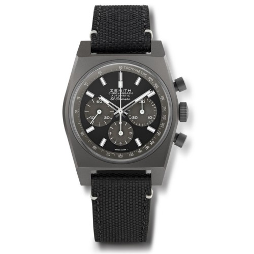 ZENITH CHRONOMASTER REVIVAL SHADOW 97.T384.4061/21.C822 misura 37 mm Cronografo..