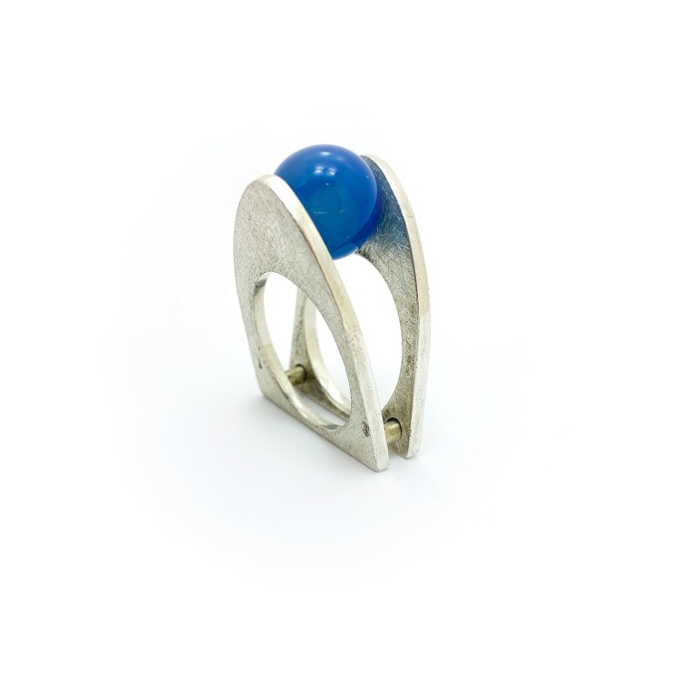 Anello BlackMax Agata sferica MAX15.2
