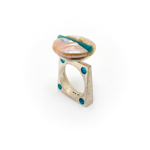 Anello BlackMax Argento Madreperla MAX41