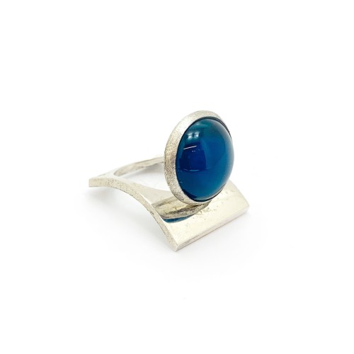Anello BlackMax Resina blu MAX37