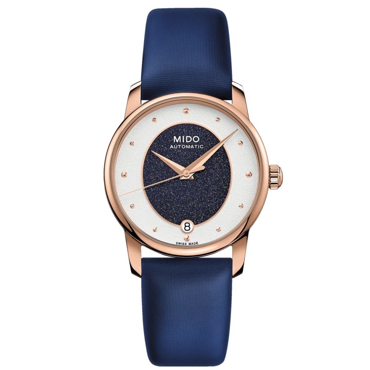 Mido Baroncelli Wild Stone M035.207.37.491.00 Orologio Automatico 33 mm Acciaio PVD Rosa.
