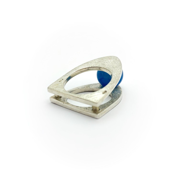 Anello BlackMax Agata sferica MAX15.2