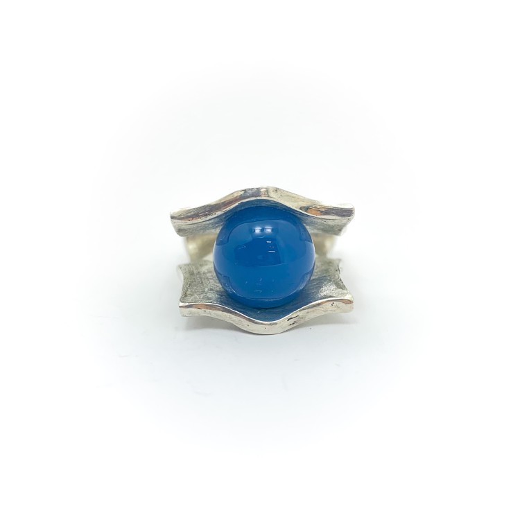 Anello BlackMax Agata sferica MAX7