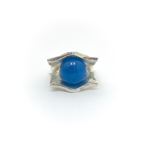 Anello BlackMax Agata sferica MAX7