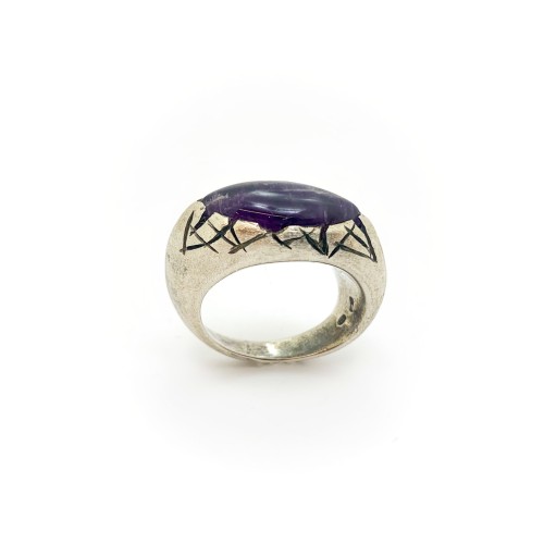Anello BlackMax Ametista MAX16