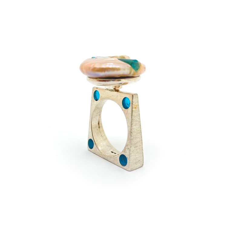 Anello BlackMax Argento Madreperla MAX41