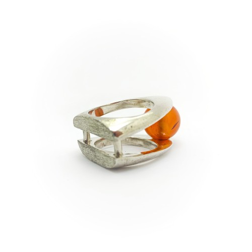 Anello BlackMax Corniola sferica MAX36
