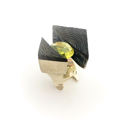 Anello BlackMax Ebano Qarzo Citrino Giallo MAX1.1