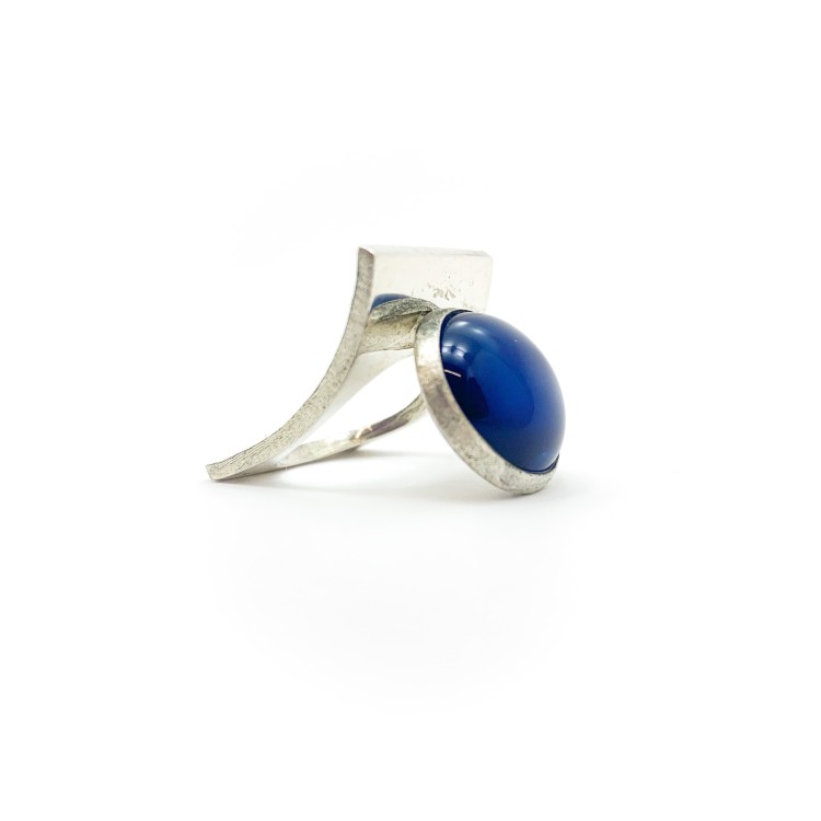 Anello BlackMax Resina blu MAX37