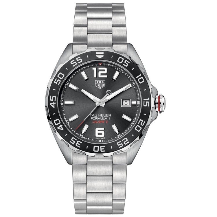 TAG HEUER F1 WAZ2011.BA0842 43 mm Antracite Bracciale Acciaio Automatico.