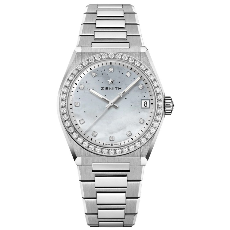 ZENITH DEFY MIDNIGHT 16.9200.670/03.MI001 Argentè 36 mm Acciaio Diamanti Mop