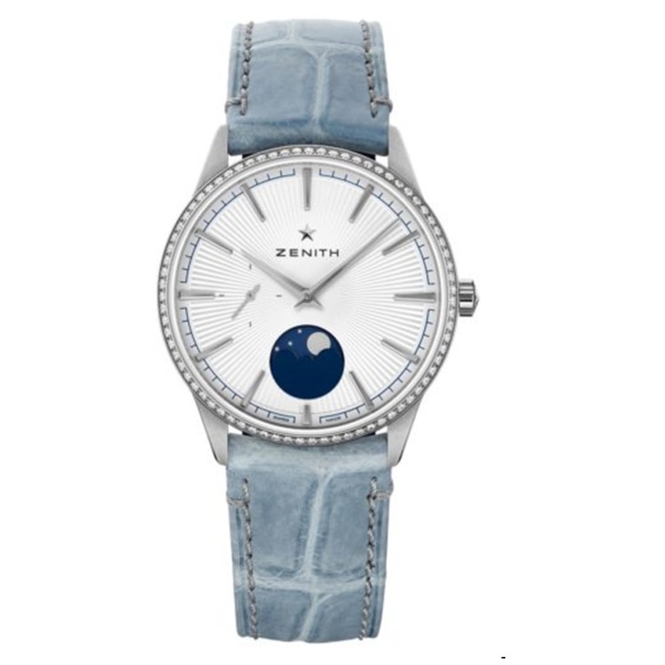 ZENITH ELITE Moonphase 16.3200.692/01.C832 Acciaio e Diamanti 36 mm.