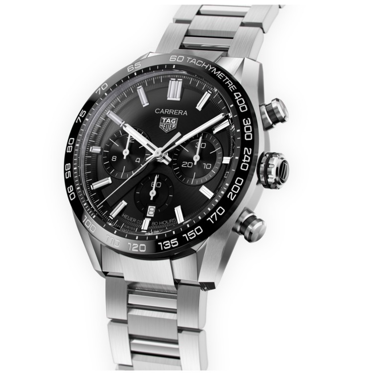 TAG HEUER CARRERA Cronografo CBN2A1B.BA0643  Nero 44 mm Ceramica.
