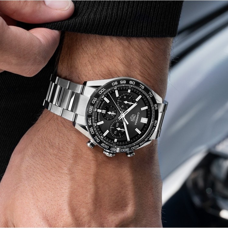 TAG HEUER CARRERA Conograph Ceramica CBN2A1B.BA0643  Nero 44 mm