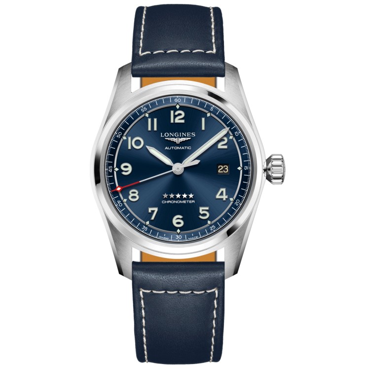 LONGINES SPIRIT L3.810.4.93.0 Acciaio Pelle Automatico 40 mm Blu
