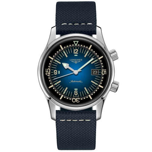 LONGINES Heritage Legend Diver L3.774.4.50.0 con data 42 mm Automatico Blu