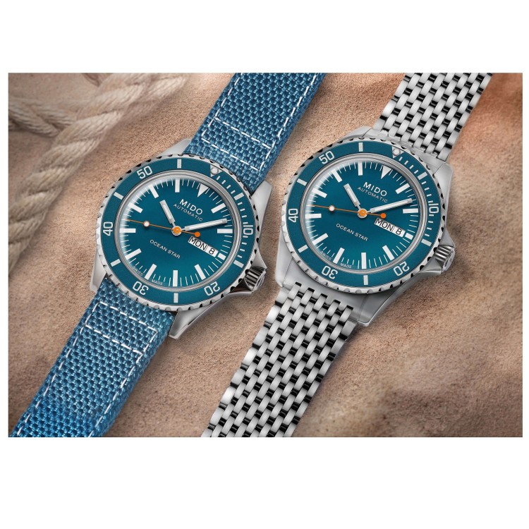 MIDO Ocean Star Tribute M026.830.11.041.00 Automatico in Acciaio 42,5 mm Blu