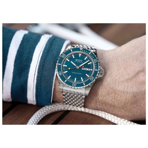 MIDO Ocean Star Tribute M026.830.11.041.00 Automatico in Acciaio 42,5 mm Blu