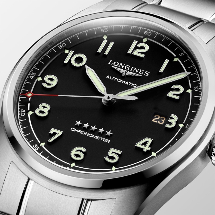 LONGINES SPIRIT L3.811.4.53.9 Acciaio Automatico 42 mm con bracciale e cintutrini
