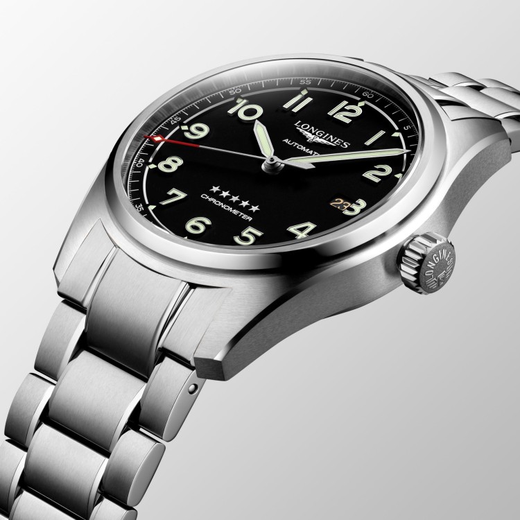LONGINES SPIRIT L3.811.4.53.9 Acciaio Automatico 42 mm con bracciale e cintutrini