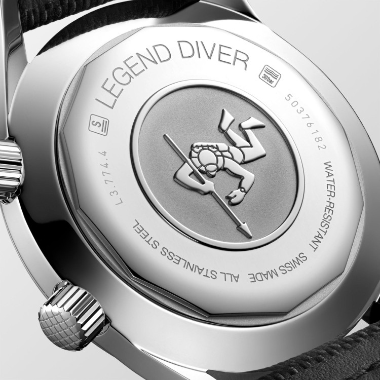 LONGINES Heritage Legend Diver L3.774.4.50.0 con data 42 mm Automatico Blu