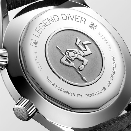 LONGINES Heritage Legend Diver L3.774.4.50.0 con data 42 mm Automatico Blu