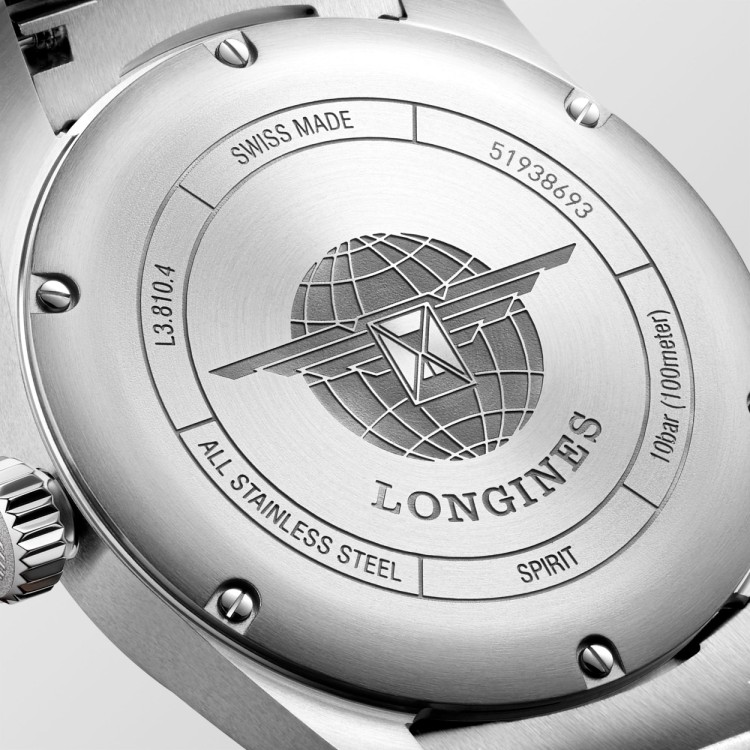 LONGINES SPIRIT L3.810.4.53.6 Acciaio Automatico 40 mm con bracciale
