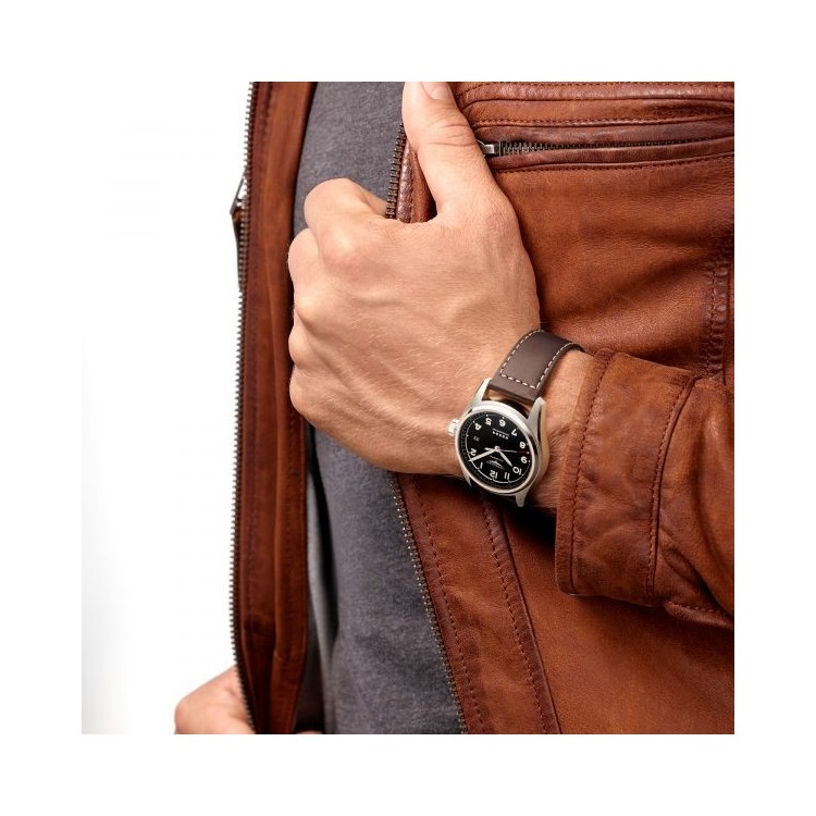 LONGINES SPIRIT L3.810.4.53.0 Acciaio Pelle Automatico 40 mm Nero