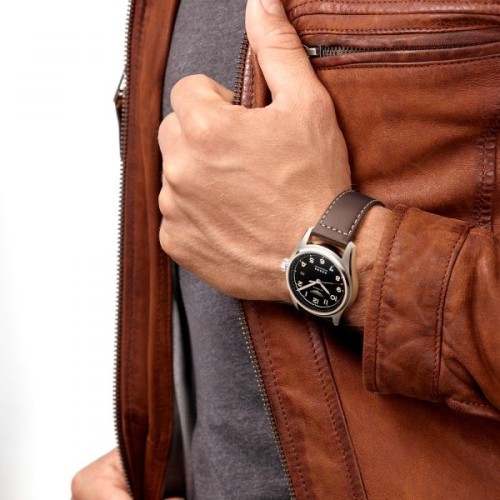 LONGINES SPIRIT L3.810.4.53.0 Acciaio Pelle Automatico 40 mm Nero