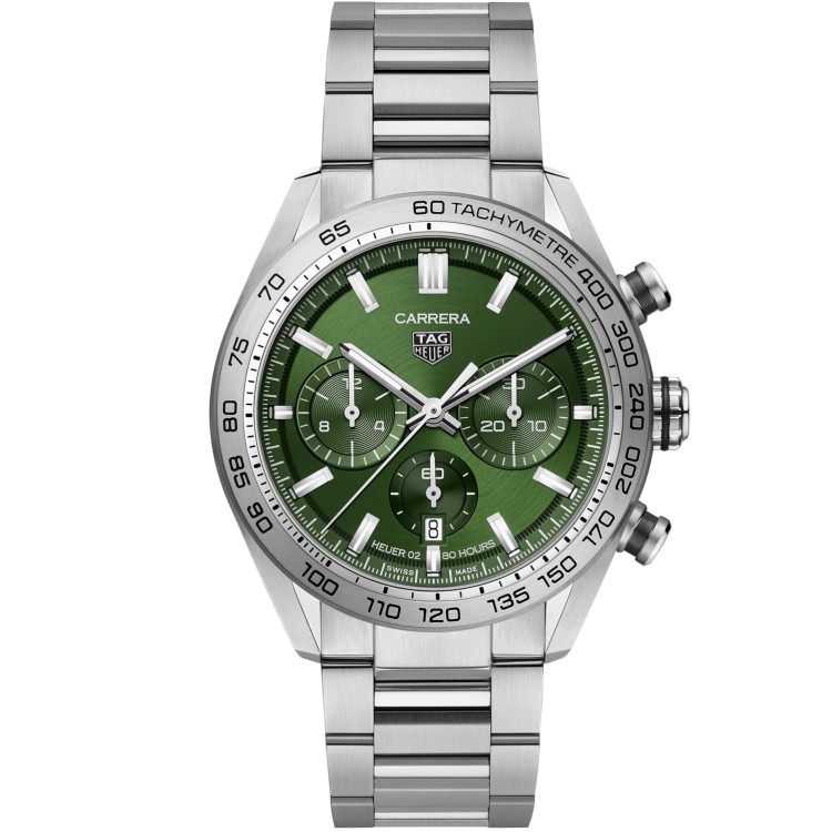 TAG HEUER CARRERA Cronografo CBN2A10.BA0643 Verde 44 mm Acciaio.