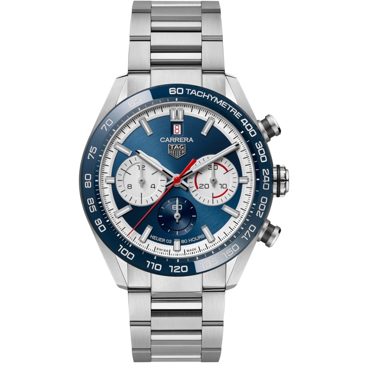 TAG HEUER CARRERA Cronografo CBN2A1E.BA0643  Blu 44 mm Edizione Limitata.