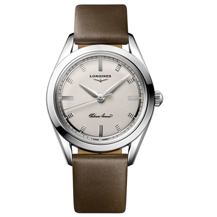 LONGINES Heritage Classic Silver Arrow L2.834.4.72.2 Automatico 38,5 mm