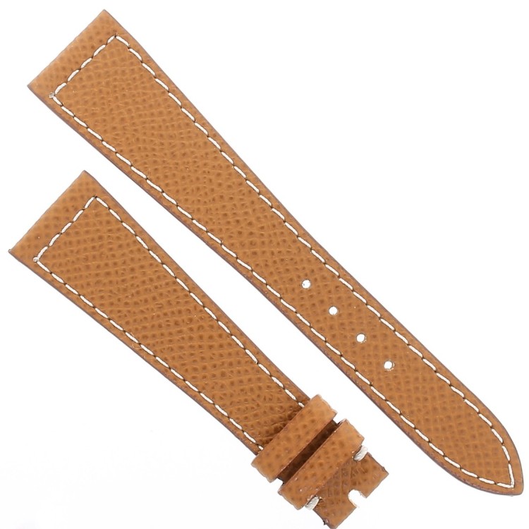 Cinturino Sartoriale Pelle Marrone Saffiano 20/14 mm B30B classico