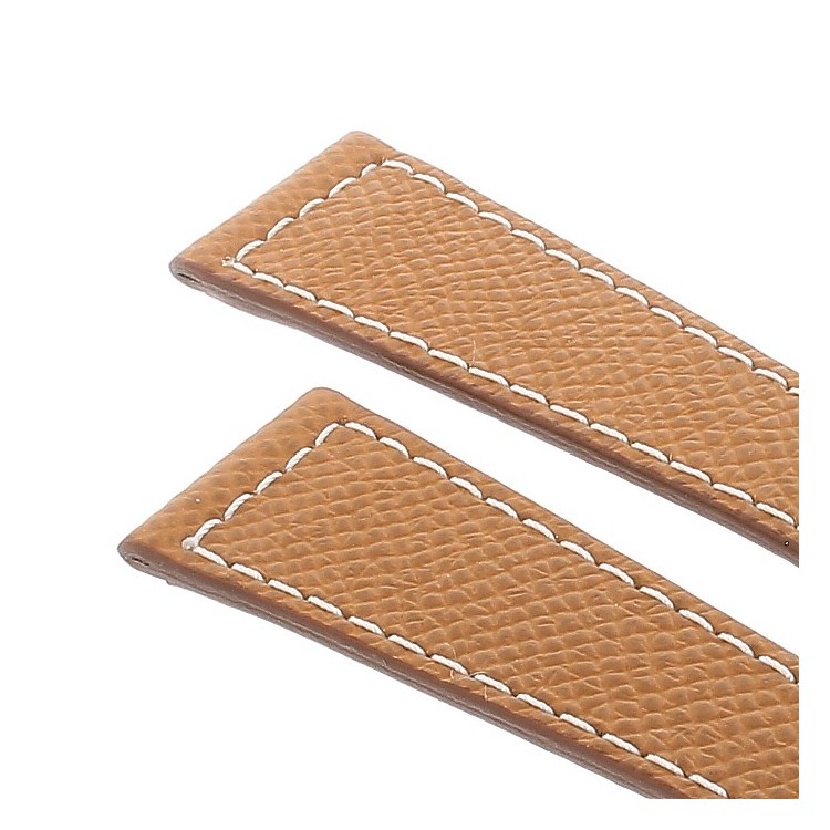 Cinturino Sartoriale Pelle Marrone Saffiano 20/14 mm B30B classico