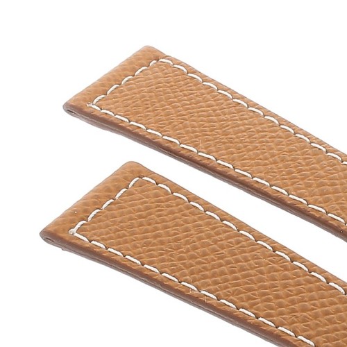 Cinturino Sartoriale Pelle Marrone Saffiano 20/14 mm B30B classico