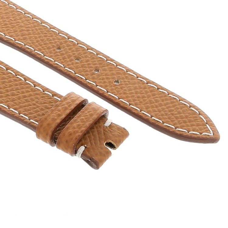 Cinturino Sartoriale Pelle Marrone Saffiano 20/14 mm B30B classico