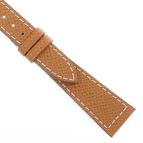 Cinturino Sartoriale Pelle Marrone Saffiano 20/14 mm B30B classico