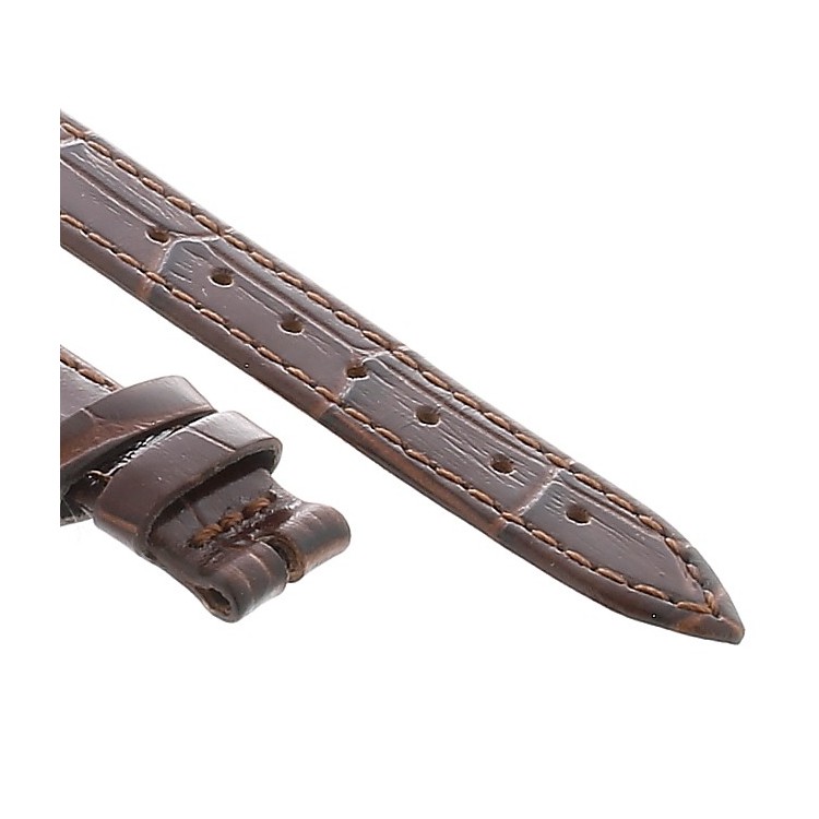 Cinturino Stampa Alligatore Marrone Semilucido 14/12 mm B28B classico