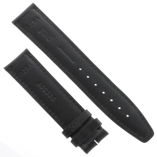 IWC Cinturino Bufalo Nero 19/18 per Mark XV 3253 e simili, per déployante.