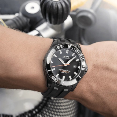 MIDO Ocean Star M026.608.37.051.00 Automatico in Acciaio DLC 43 mm Lunetta Ceramica