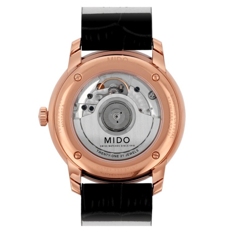 Mido Baroncelli III M027.407.36.260.00 Orologio Automatico 39 mm Acciaio PVD Rosa