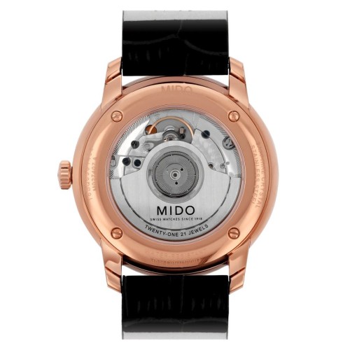 Mido Baroncelli III M027.407.36.260.00 Automatic Watch 39 mm stainless Steel PVD Pink