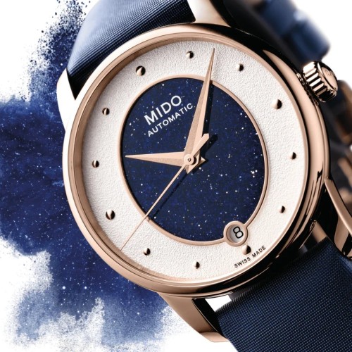 Mido Baroncelli Wild Stone M035.207.37.491.00 Orologio Automatico 33 mm Acciaio PVD Rosa.