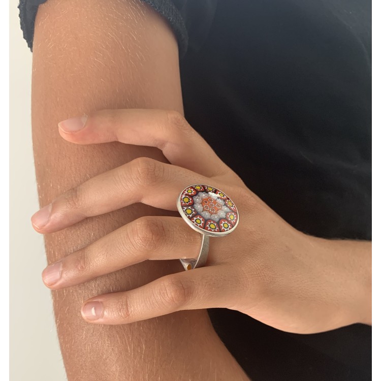 Anello BlackMax Argento Murrina MAX9