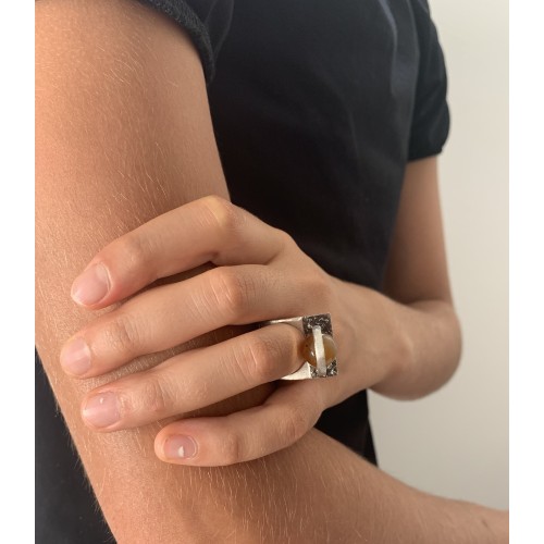 Anello BlackMax Corniola MAX8