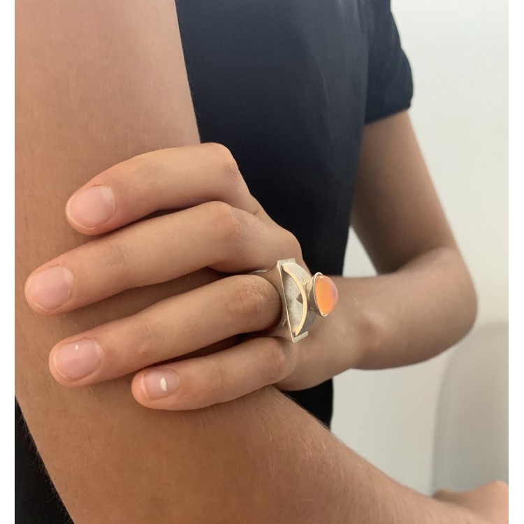Anello BlackMax Pietra di Luna MAX24