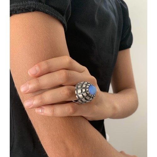 Anello BlackMax Pietra di Luna MAX33