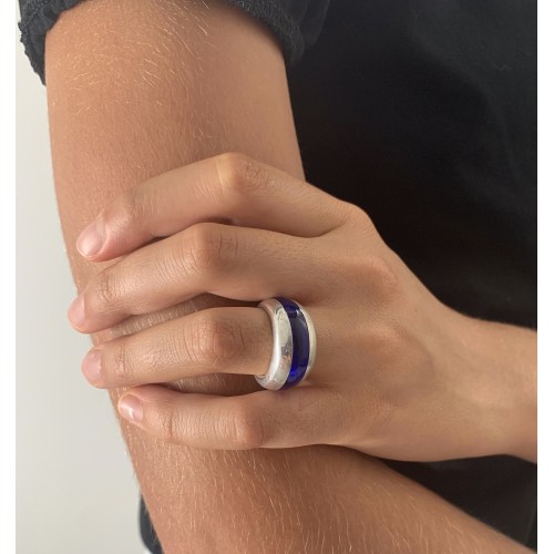 Anello BlackMax Resina blu MAX22